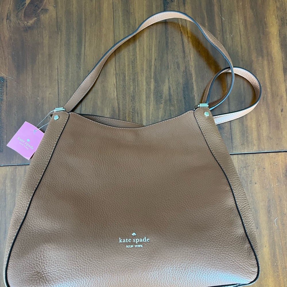 Kate Spade Tan Leather Tote Bag brand new